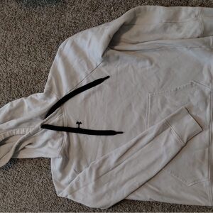 Under Armour Light Gray Hoodie with Black Accents